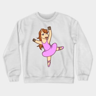 Comic horse dances ballet - ballerina Crewneck Sweatshirt